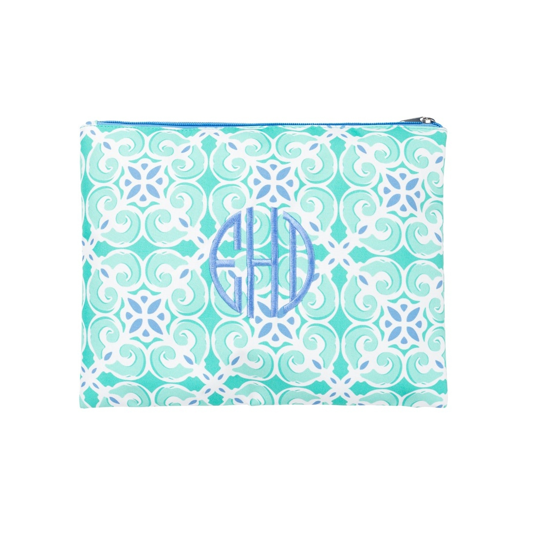 Sea Tile Zipper Pouch Embroidery Blanks - SPECIAL PURCHASE
