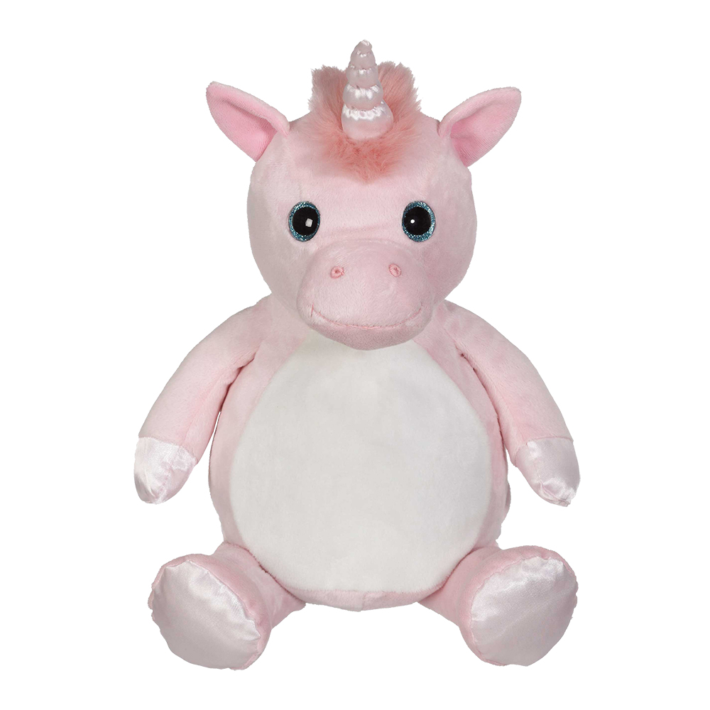 Embroidery Buddy Stuffed Animal - Whimsy Unicorn 16" - PINK