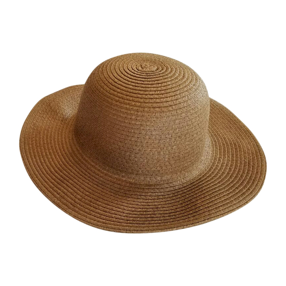 Kid's Wide Brim Floppy Hat Embroidery Blanks - BROWN - CLOSEOUT