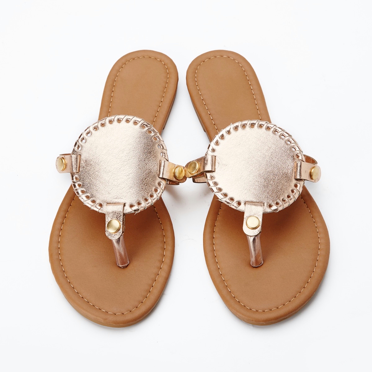 EasyStitch Medallion Sandals - ROSE GOLD - CLOSEOUT