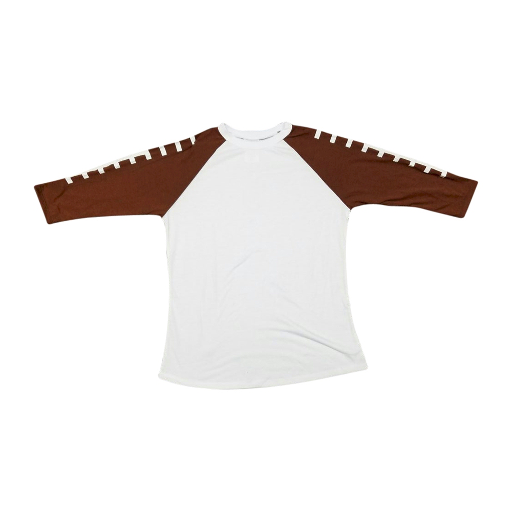 The Coral Palms® Sports Raglan Shirt - FOOTBALL/WHITE - SMALL - IRREGULAR