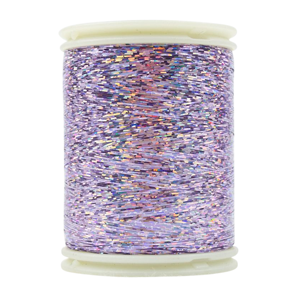 Wonderfil Hologram Slitted Polyester Thread - 300m Spool - Purple