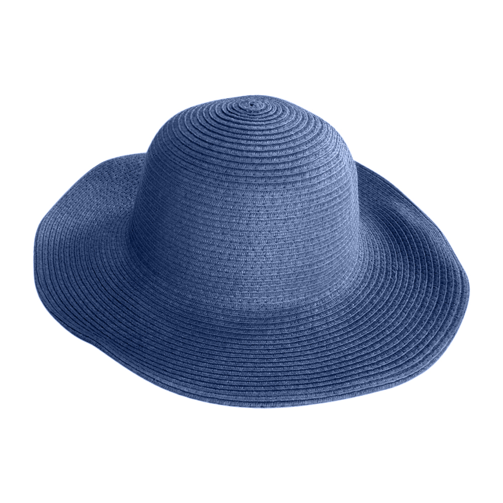 Kid's Wide Brim Floppy Hat Embroidery Blanks - NAVY - CLOSEOUT