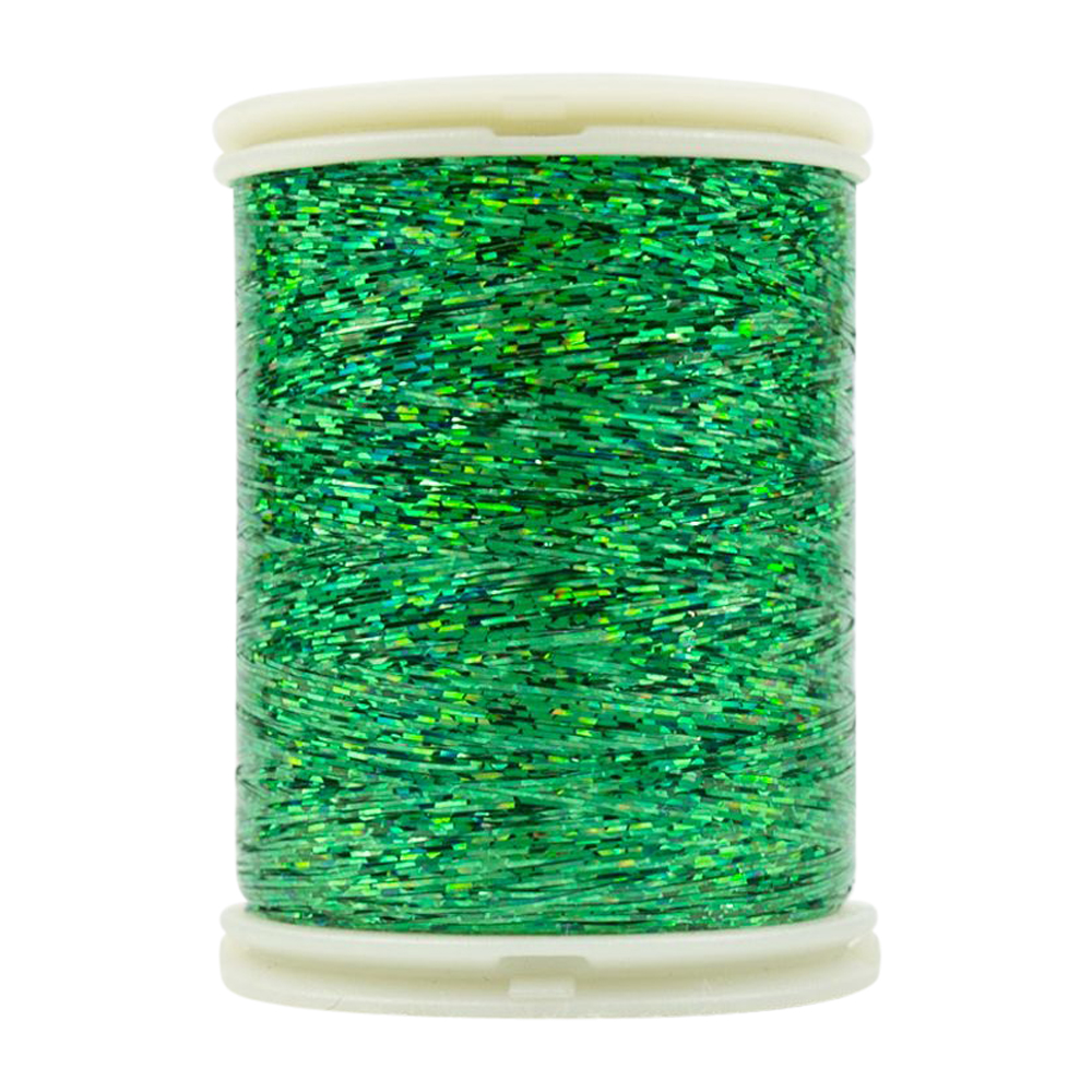 Wonderfil Hologram Slitted Polyester Thread - 300m Spool - Green