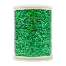 Wonderfil Hologram Slitted Polyester Thread - 300m Spool - Green
