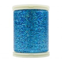 Wonderfil Hologram Slitted Polyester Thread - 300m Spool - Turquoise