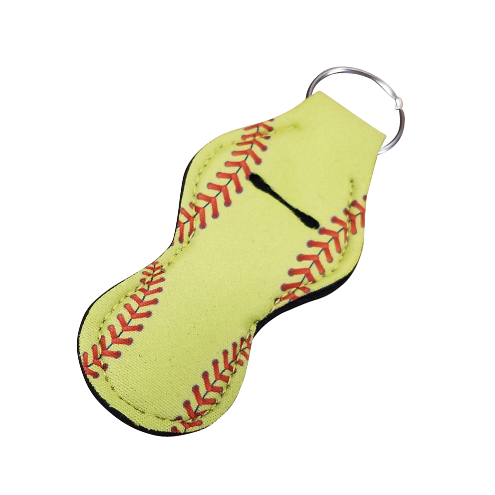 Softball Print Neoprene Chapstick Holder - CLOSEOUT