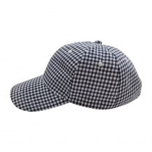 The Coral Palms� Gingham Unstructured 6 Panel Baseball Hat - NAVY - CLOSEOUT