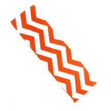 The Coral Palms® Stretch Headband in Chevron Print - ORANGE/WHITE - CLOSEOUT