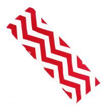 The Coral Palms® Stretch Headband in Chevron Print - RED/WHITE - CLOSEOUT