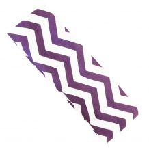 The Coral Palms® Stretch Headband in Chevron Print - PURPLE/WHITE - CLOSEOUT