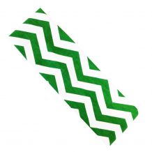 The Coral Palms® Stretch Headband in Chevron Print - GREEN/WHITE - CLOSEOUT