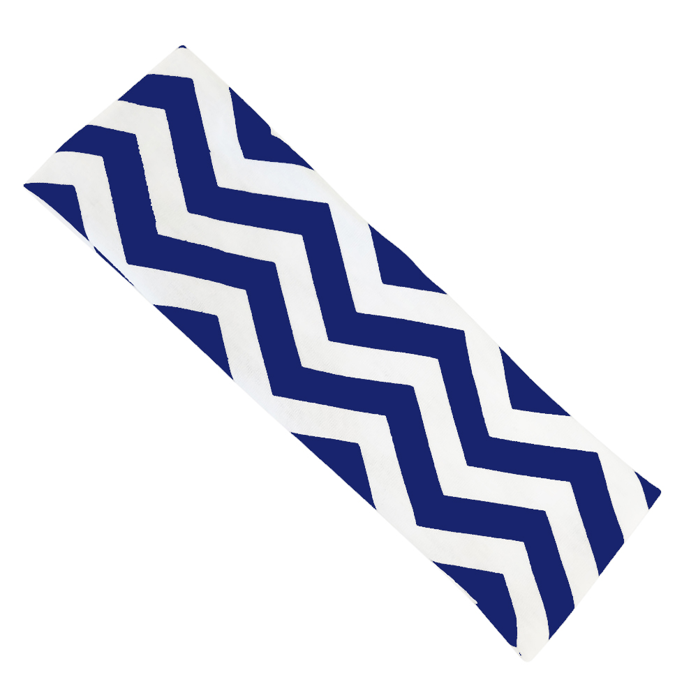 The Coral Palms® Stretch Headband in Chevron Print - NAVY/WHITE - CLOSEOUT