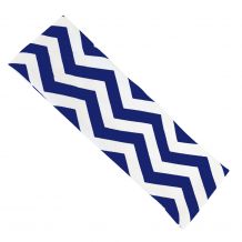 The Coral Palms Stretch Headband in Chevron Print - NAVY/WHITE - CLOSEOUT