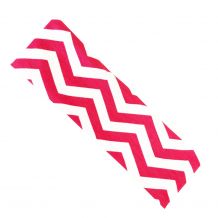The Coral Palms� Stretch Headband in Chevron Print - HOT PINK/WHITE - CLOSEOUT