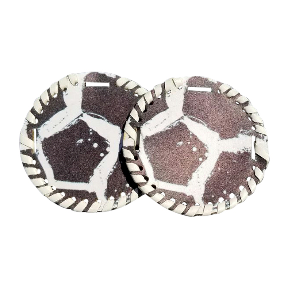 The Coral Palms® 3" EasyStitch Medallion Add-Ons One Pair - SOCCER - CLOSEOUT