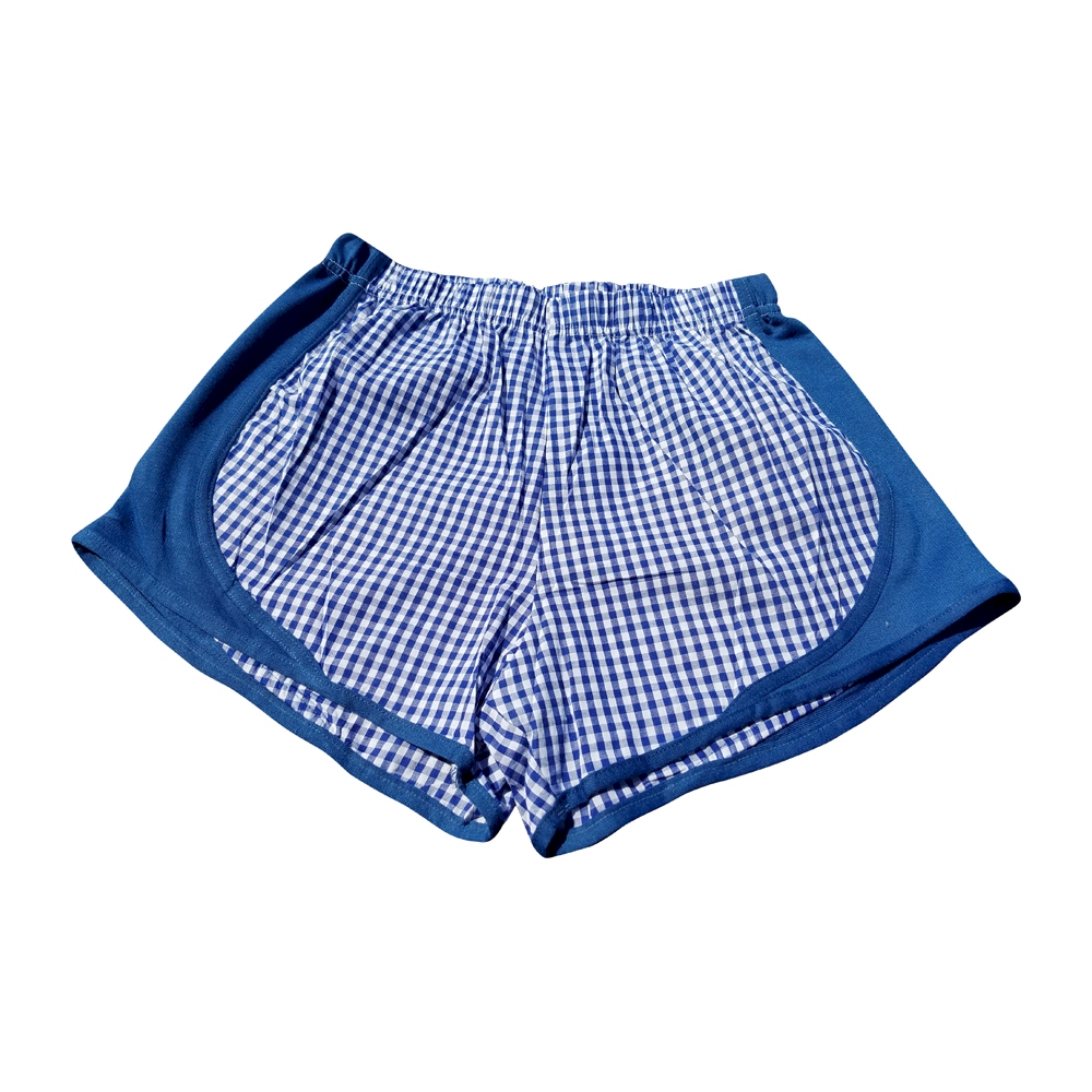 The Coral Palms® Gingham Fashion Athletic Shorts - NAVY/NAVY - CLOSEOUT