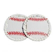 The Coral Palms® 3" EasyStitch Medallion Add-Ons One Pair - BASEBALL