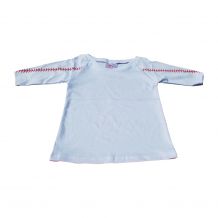 The Coral Palms Toddler Sports Raglan Shirt - BASEBALL/WHITE - CLOSEOUT
