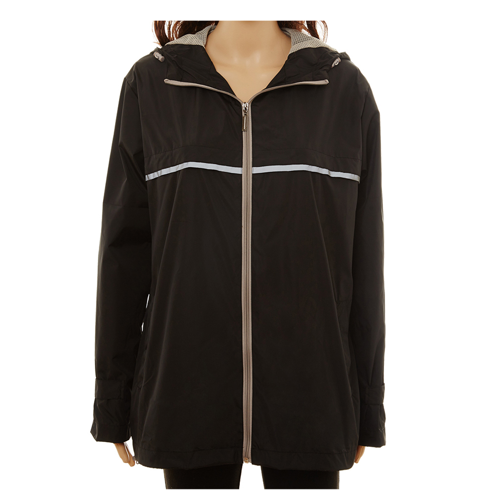 UltraLite Full-Zip Rain Jacket - BLACK - CLOSEOUT