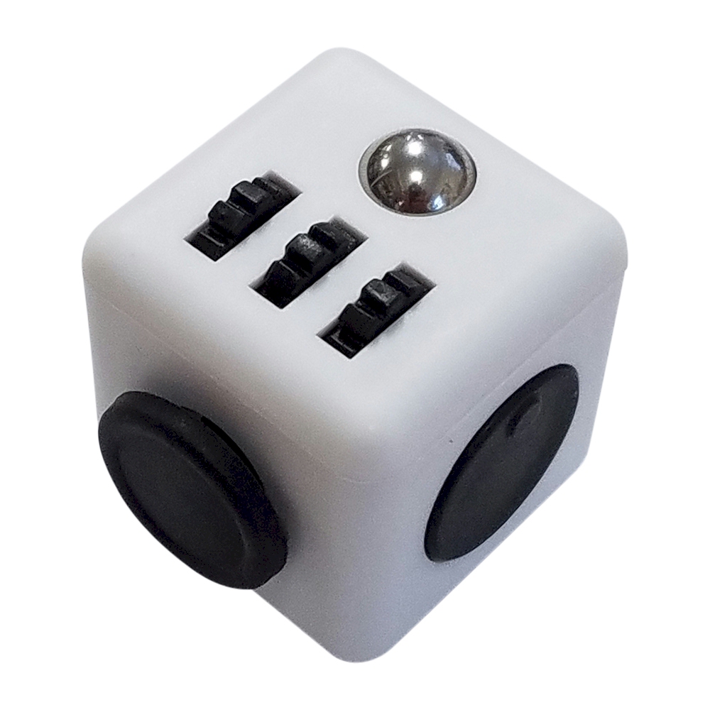 Fidget Cube  - WHITE/BLACK - CLOSEOUT