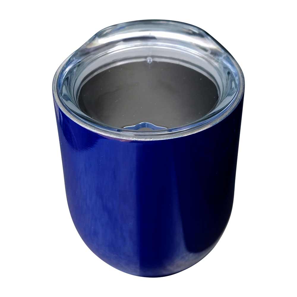 9oz Double Wall Stainless Steel Stemless Wine Tumblers - NAVY