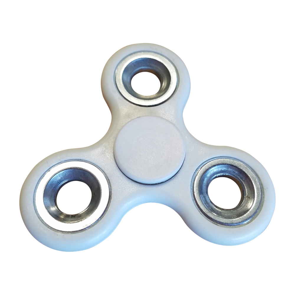 Fidget Spinner - WHITE/SILVER - CLOSEOUT