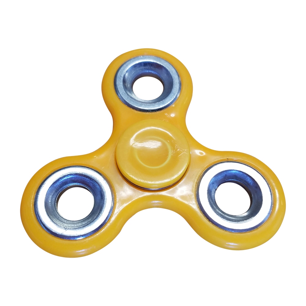 Fidget Spinner - YELLOW/SILVER - CLOSEOUT
