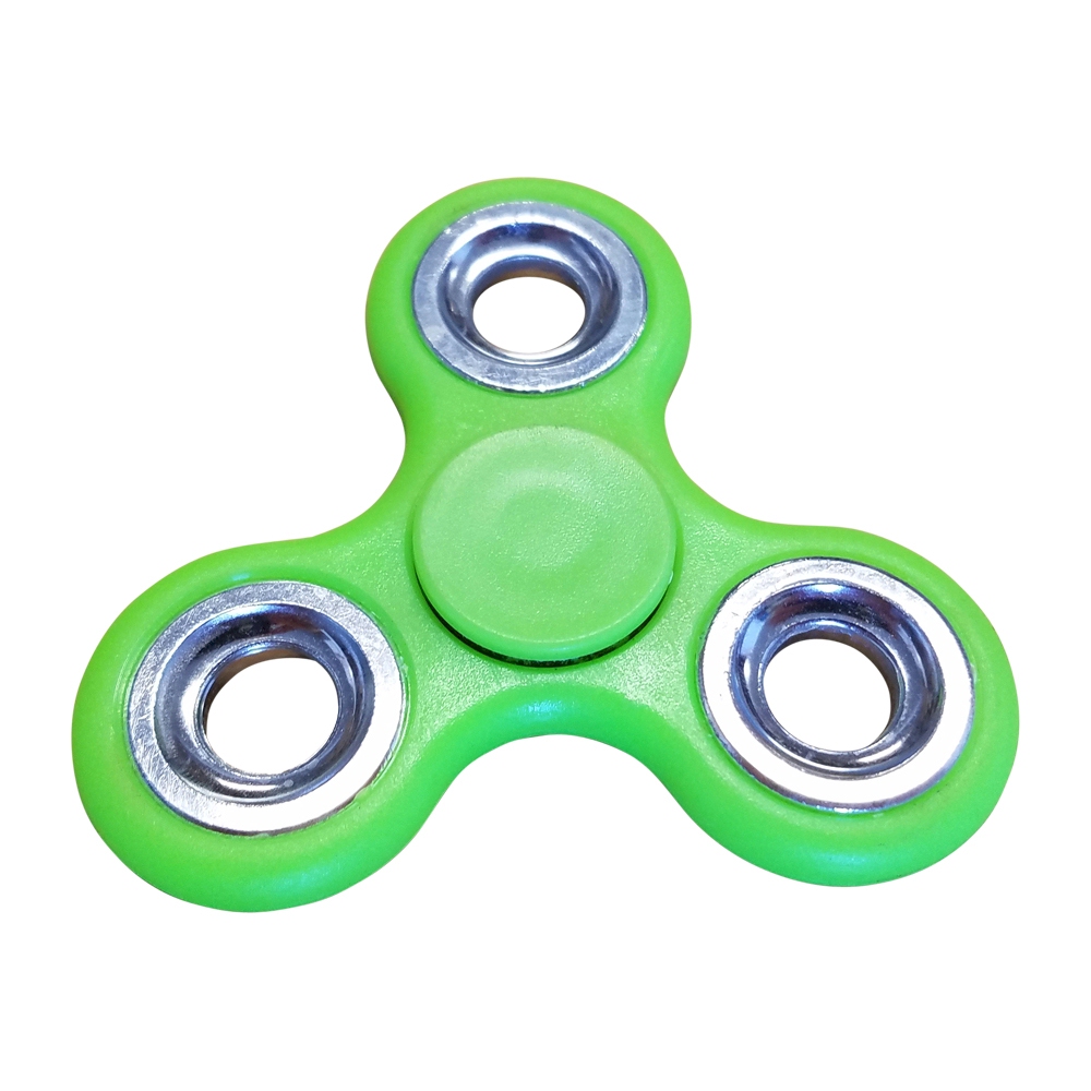 Fidget Spinner - LIME/SILVER - CLOSEOUT