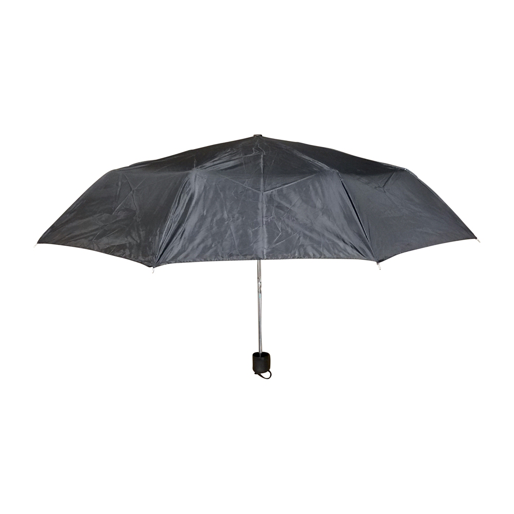 Compact Foldable Umbrella with 34" Diameter - BLACK