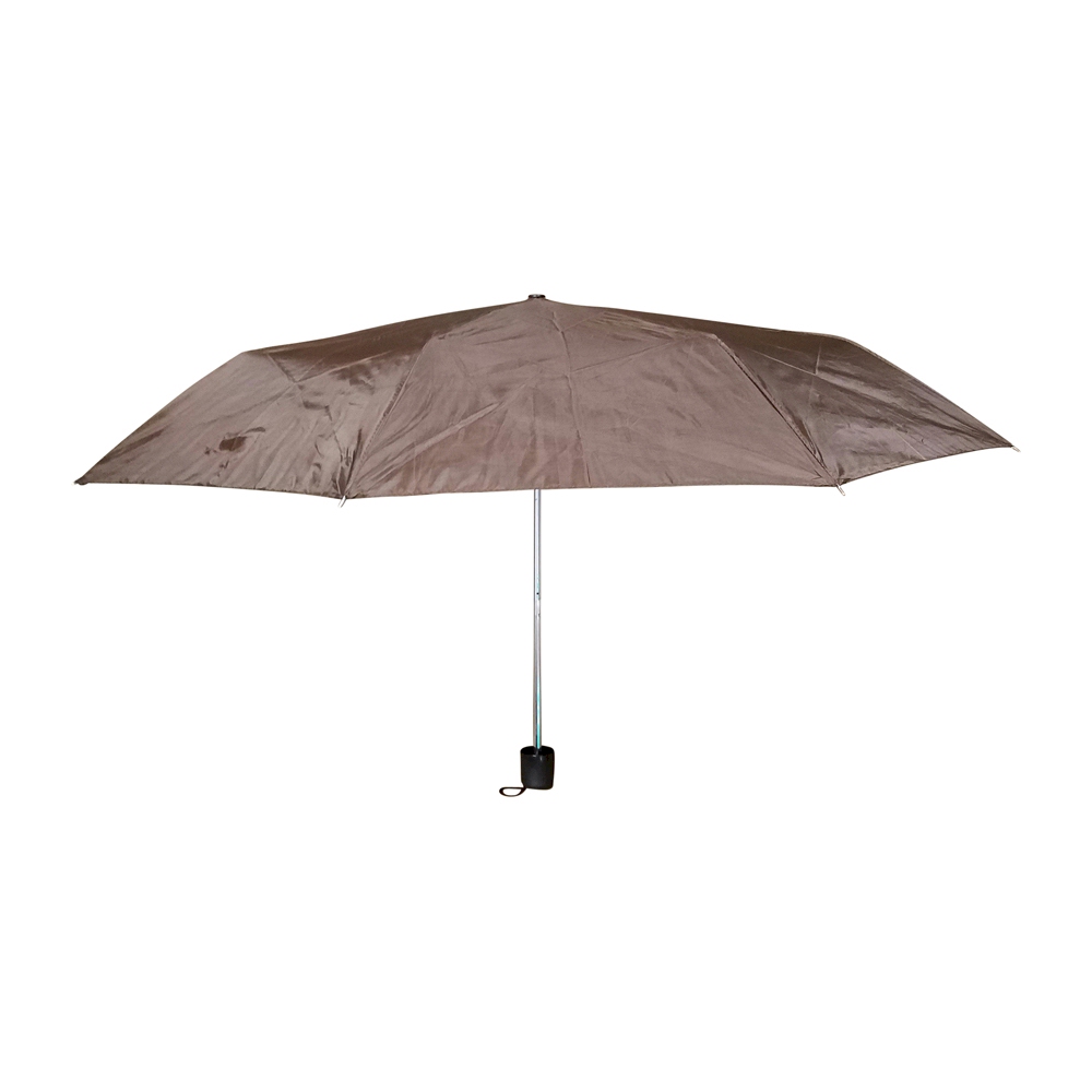 Compact Foldable Umbrella with 34" Diameter - BROWN - CLOSEOUT
