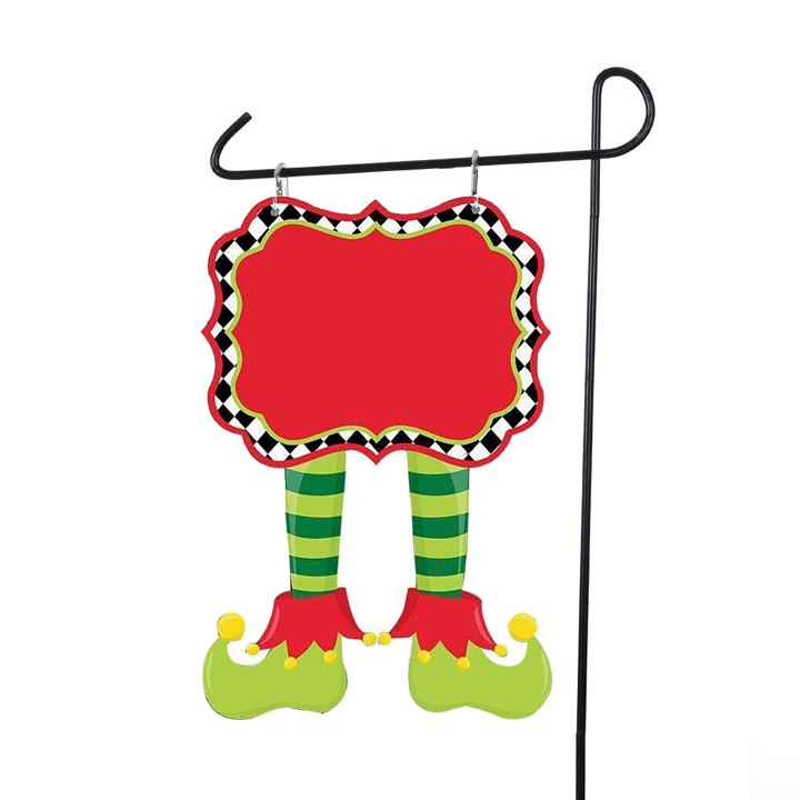Double-Sided North Pole Garden Banner - BOY ELF - CLOSEOUT
