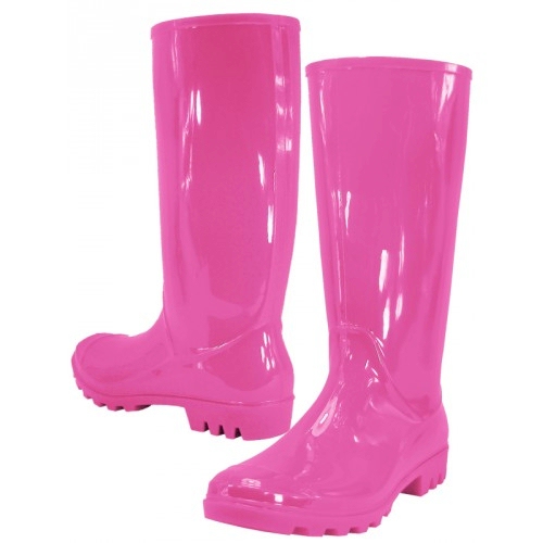 13.5" Women's Rain Boots - FUCHSIA - CLOSEOUT