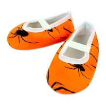 Halloween Print Baby Crib Shoes - SPIDER - CLOSEOUT