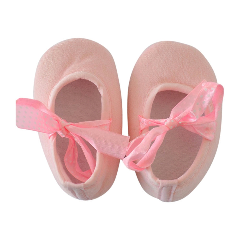 Soft & Fuzzy Baby Crib Shoes - LIGHT PINK - CLOSEOUT
