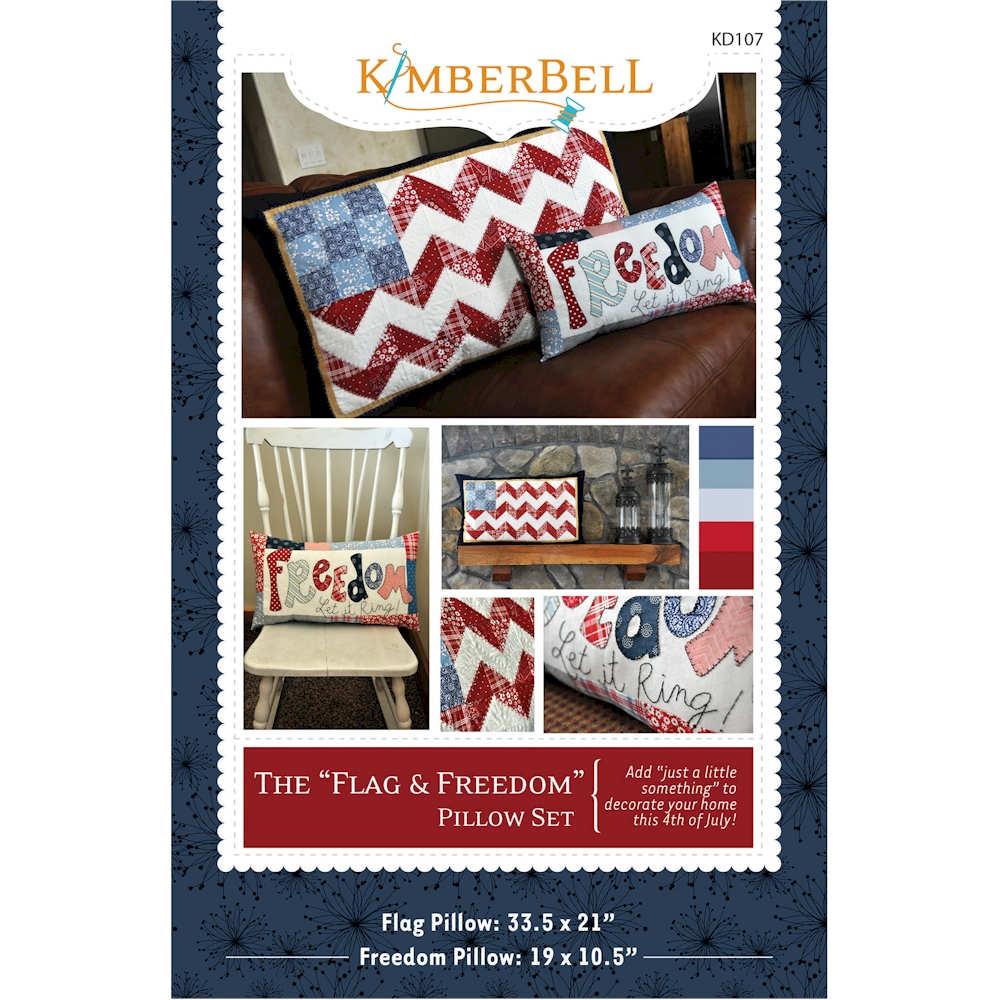 The Flag and Freedom Pillow Set by Kimberbell Designs