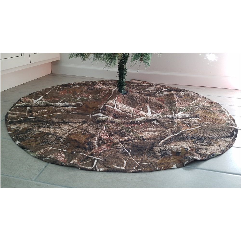 The Coral Palms® Quilted Heirloom Farmhouse Christmas Tree Skirt - CAMO - CLOSEOUT