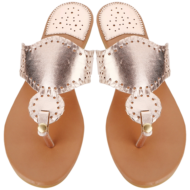 The Coral Palms® EasyStitch Stella Sandal - ROSE GOLD - CLOSEOUT