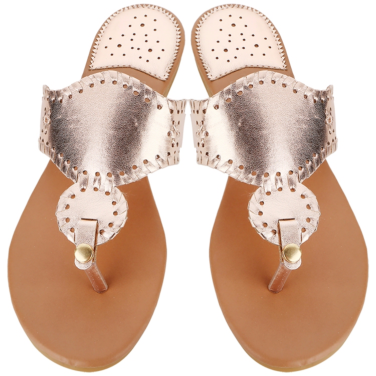 The Coral Palms® EasyStitch Stella Sandal - ROSE GOLD - CLOSEOUT