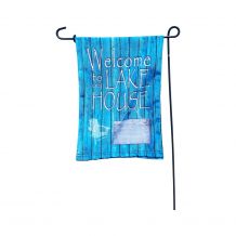 The Coral Palms® EasyStitch 2-Sided Garden Banner Flag - LAKE HOUSE - CLOSEOUT