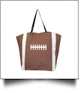 The "Touchdown" Football Canvas Tote