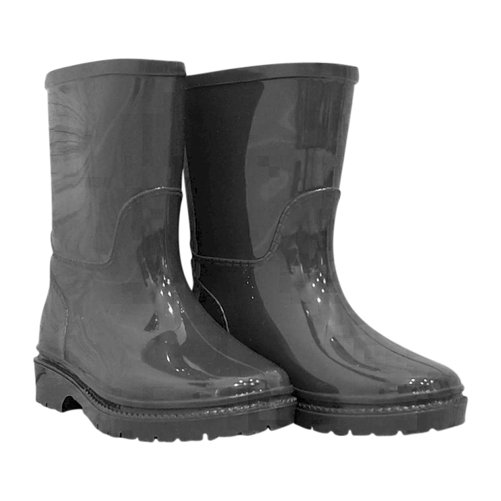 light gray rain boots