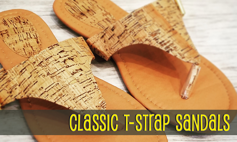 EasyStitch Classic T-Strap Sandals