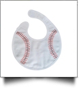 Baseball Gameday Waterproof Baby Bib with Velcro Closure