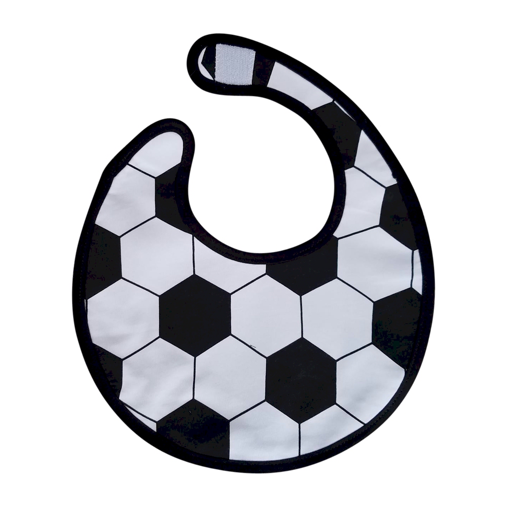 Soccer Gameday Waterproof Baby Bib with Velcro Closure