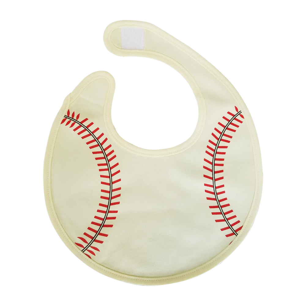 Softball Gameday Waterproof Baby Bib with Velcro Closure