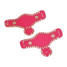 The Coral Palms® EasyStitch Stella Sandal Add-Ons One Pair - HOT PINK/GOLD - CLOSEOUT