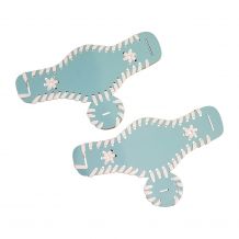 The Coral Palms® EasyStitch Stella Sandal Add-Ons One Pair - AQUA/WHITE