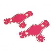 The Coral Palms® EasyStitch Stella Sandal Add-Ons One Pair - HOT PINK/WHITE - CLOSEOUT