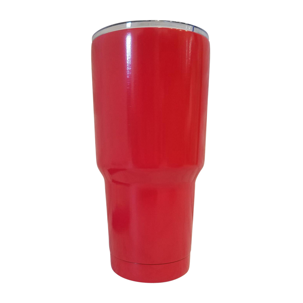 30oz Double Wall Stainless Steel Super Tumbler - STRAWBERRY RED - CLOSEOUT